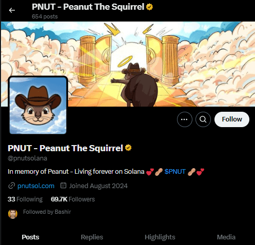 Página de Twitter de PNUT. 