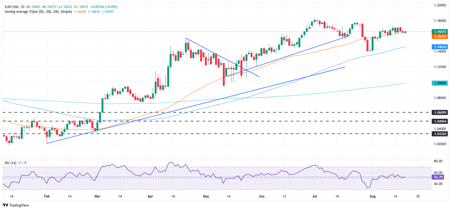 Gráfico diario del EUR/USD