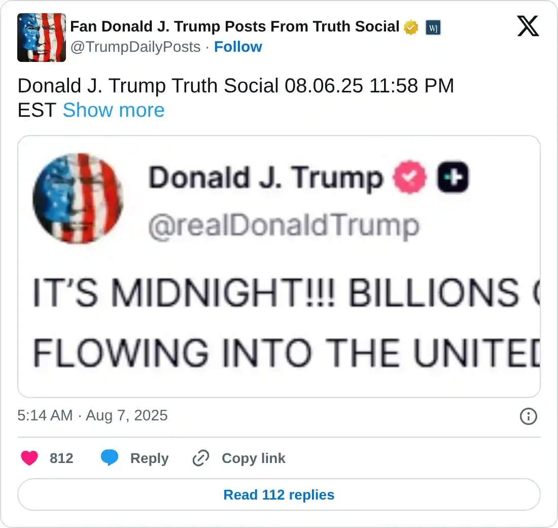 https://x.com/TrumpDailyPosts/status/1953323781868355722