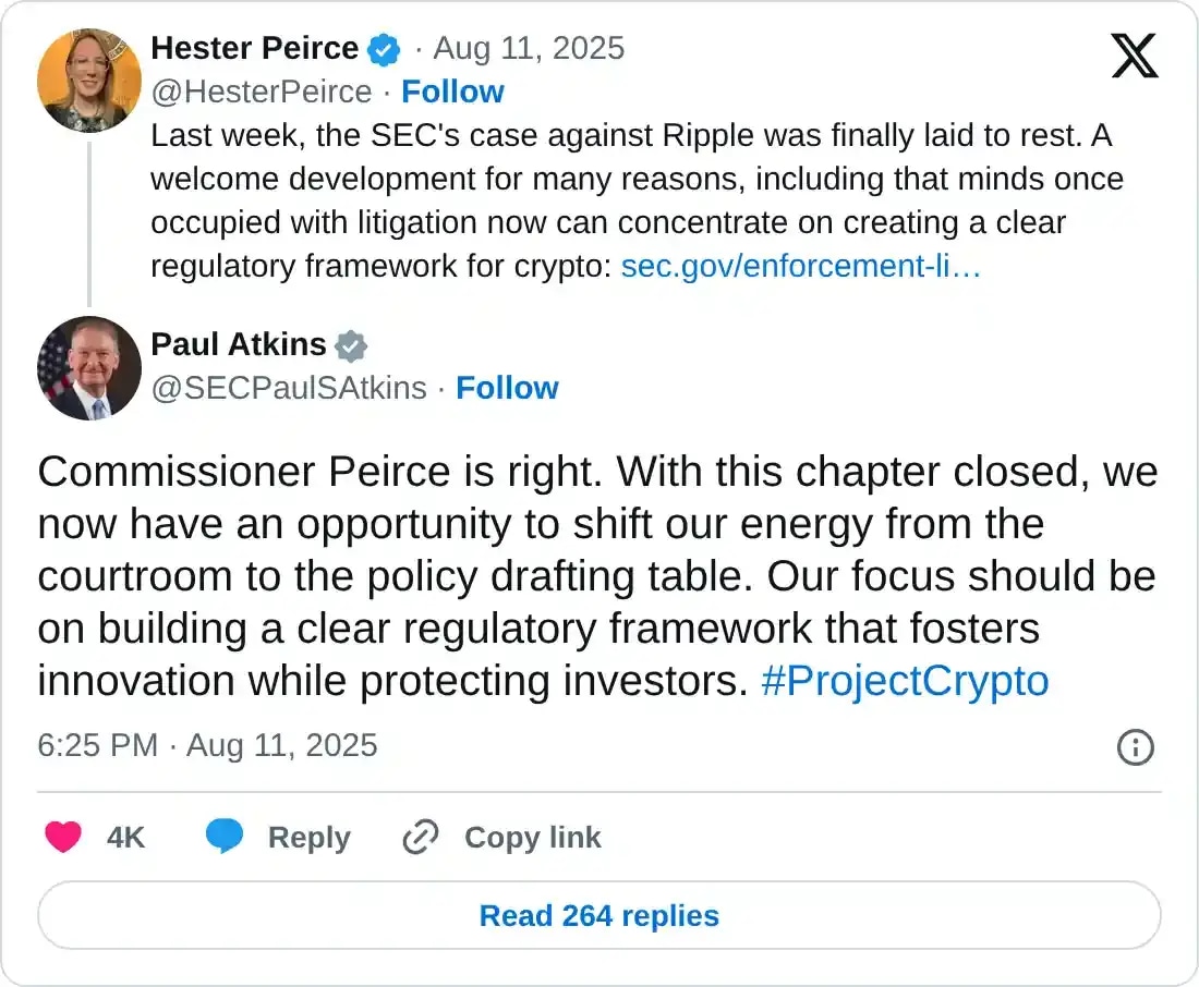 https://x.com/SECPaulSAtkins/status/1954972386358362158