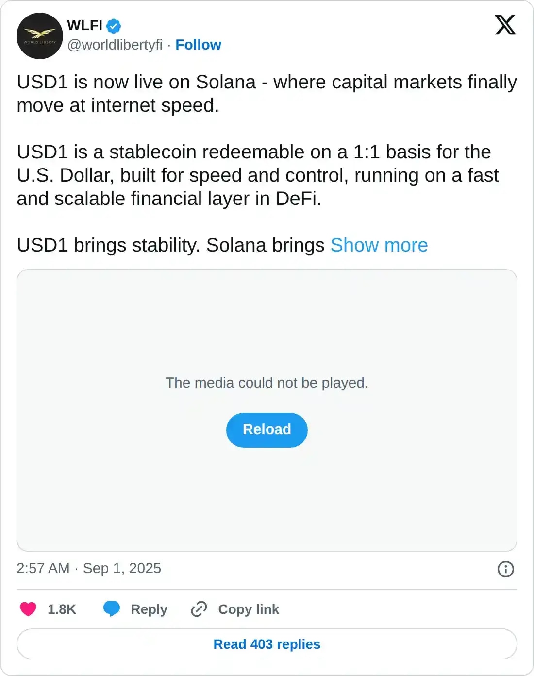 https://twitter.com/worldlibertyfi/status/1962348972481098198