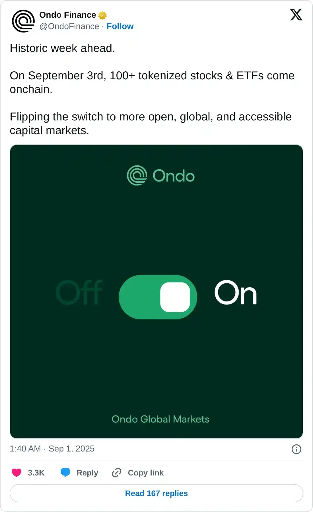 https://x.com/OndoFinance/status/1962329770017923337