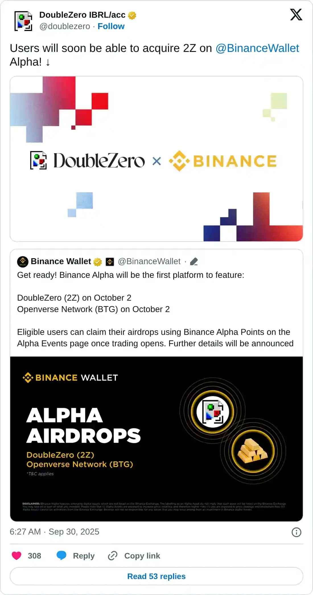 https://x.com/doublezero/status/1972911093698732155