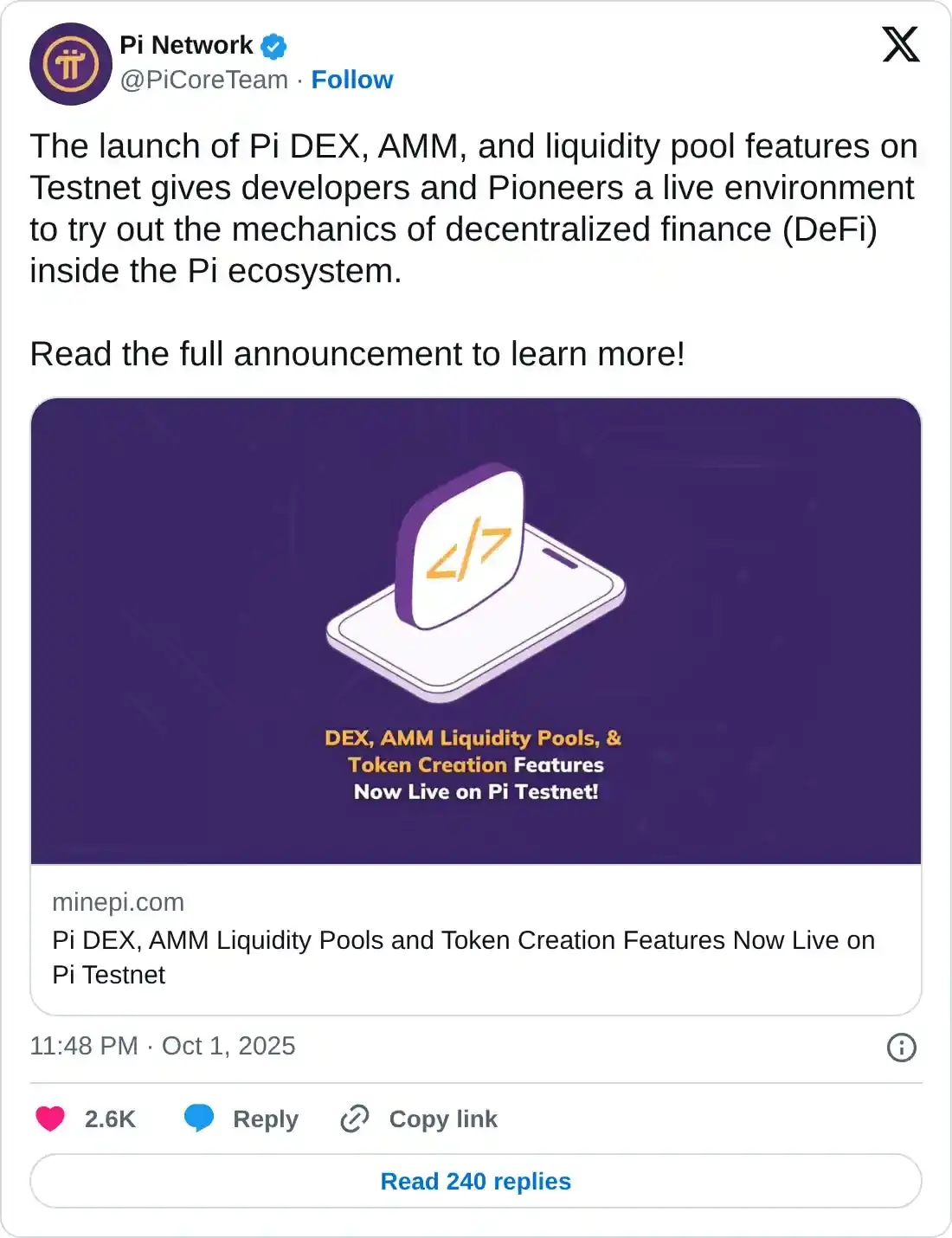 https://x.com/PiCoreTeam/status/1973535441673658875