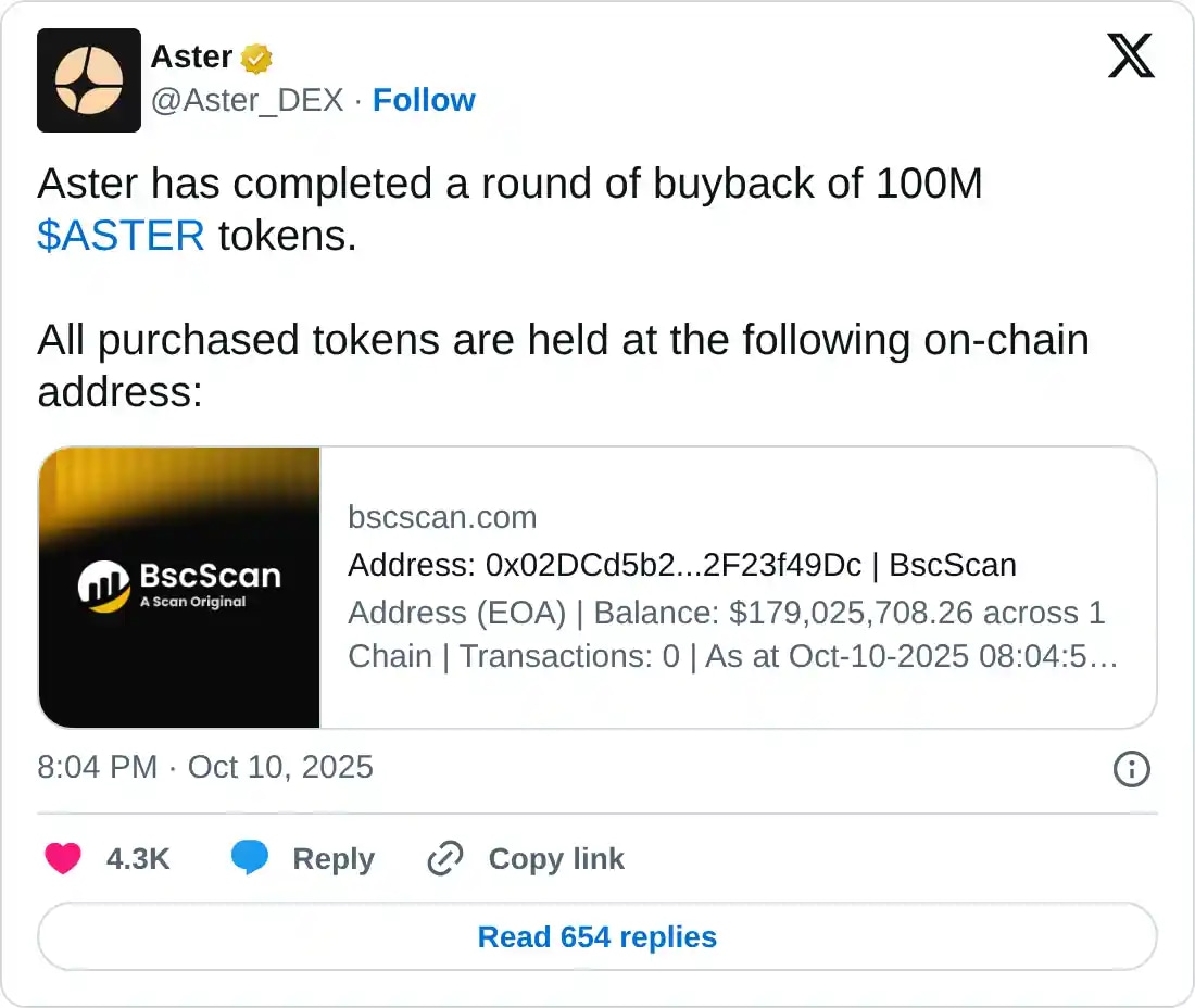 https://x.com/Aster_DEX/status/1976740728434053197