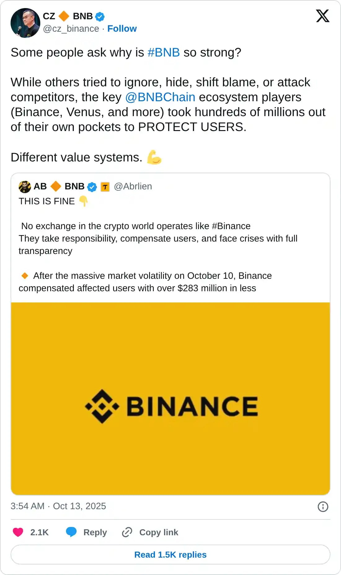 https://twitter.com/cz_binance/status/1977583589677310392