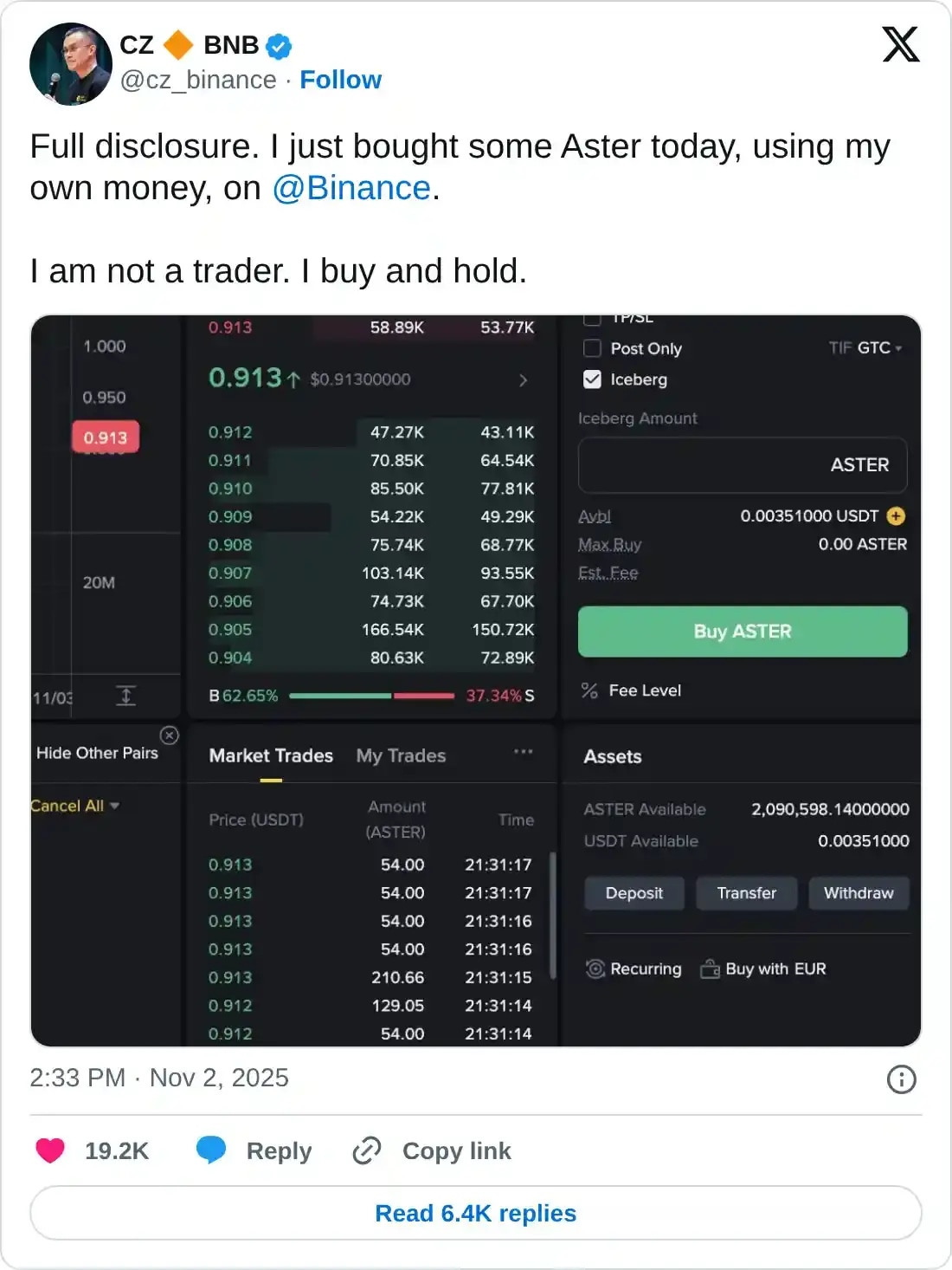 https://x.com/cz_binance/status/1984992347395141987