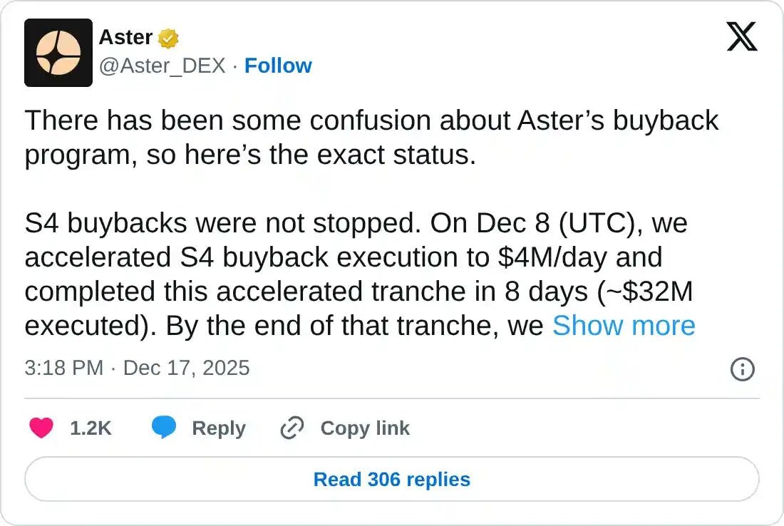 https://x.com/Aster_DEX/status/2001310960397816111