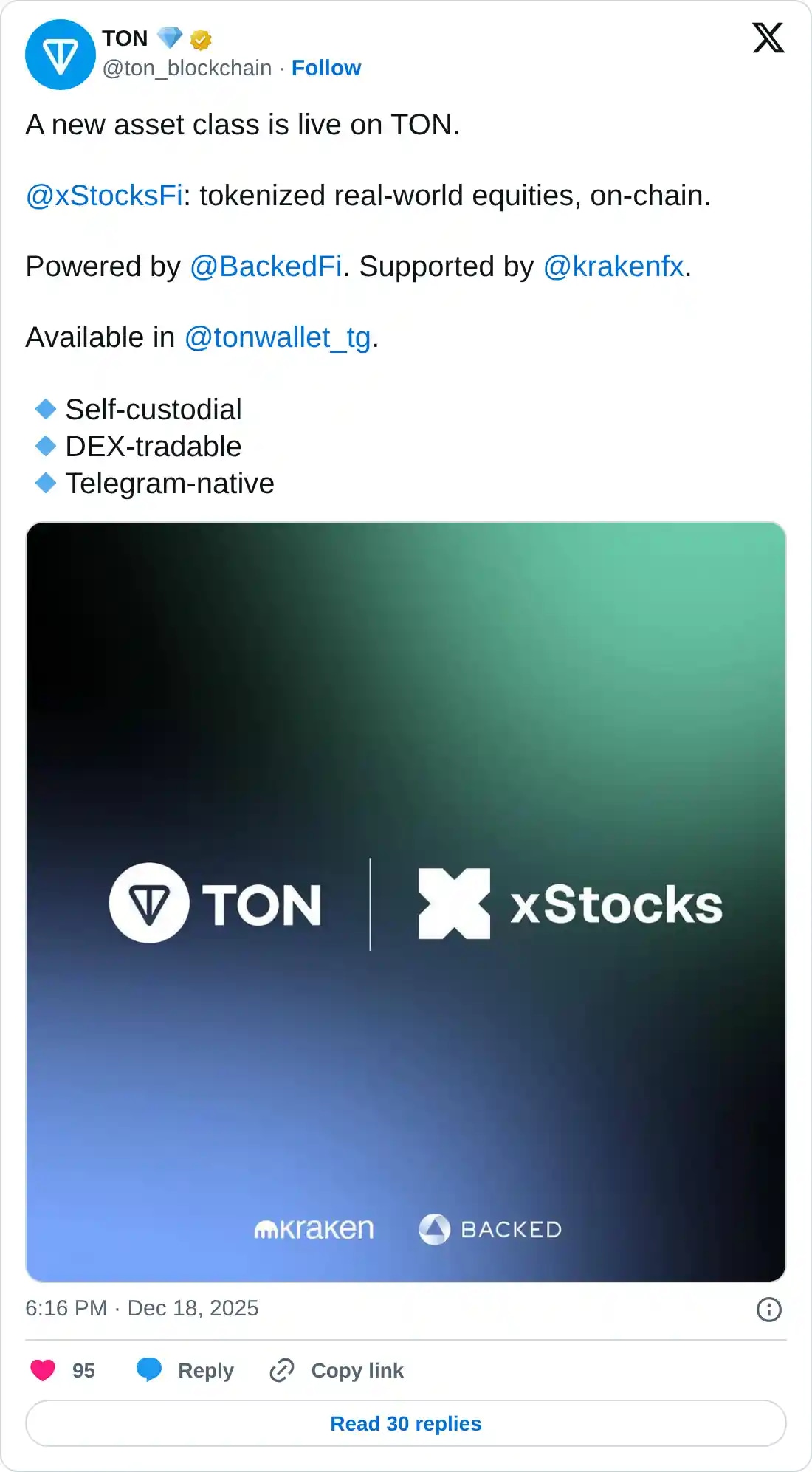 https://twitter.com/ton_blockchain/status/2001718234135794037