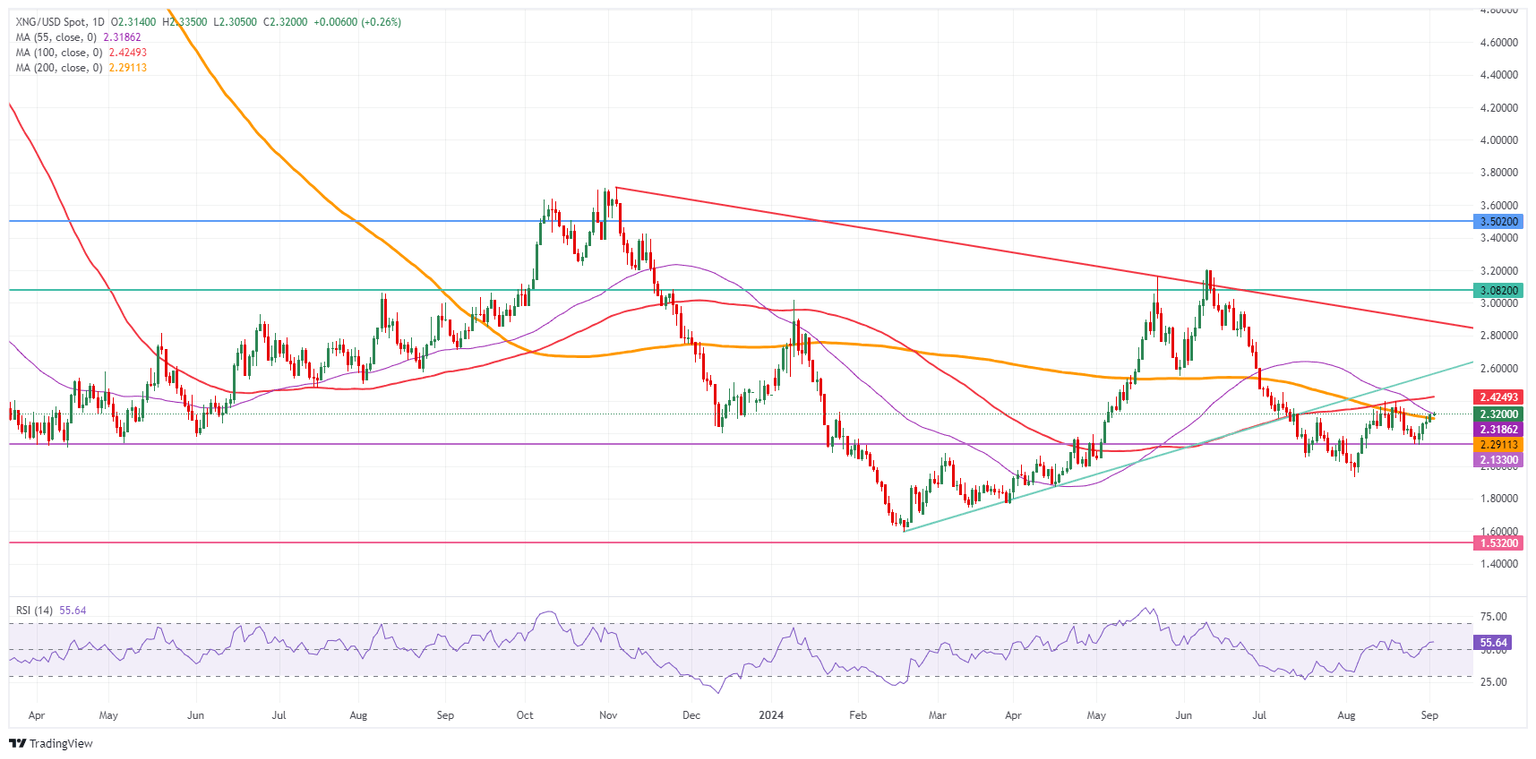 Gas Natural: Gráfico Diario