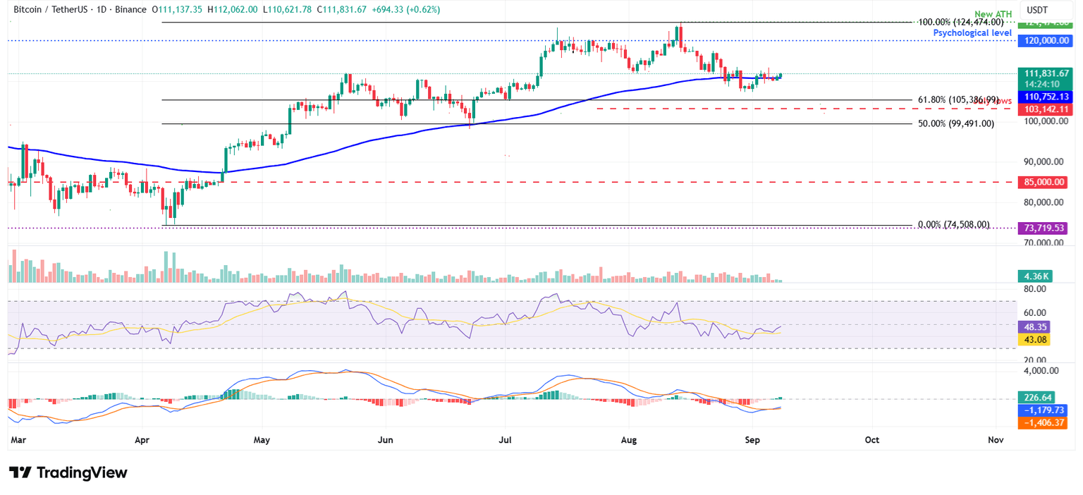 BTC/USDT gráfico diario