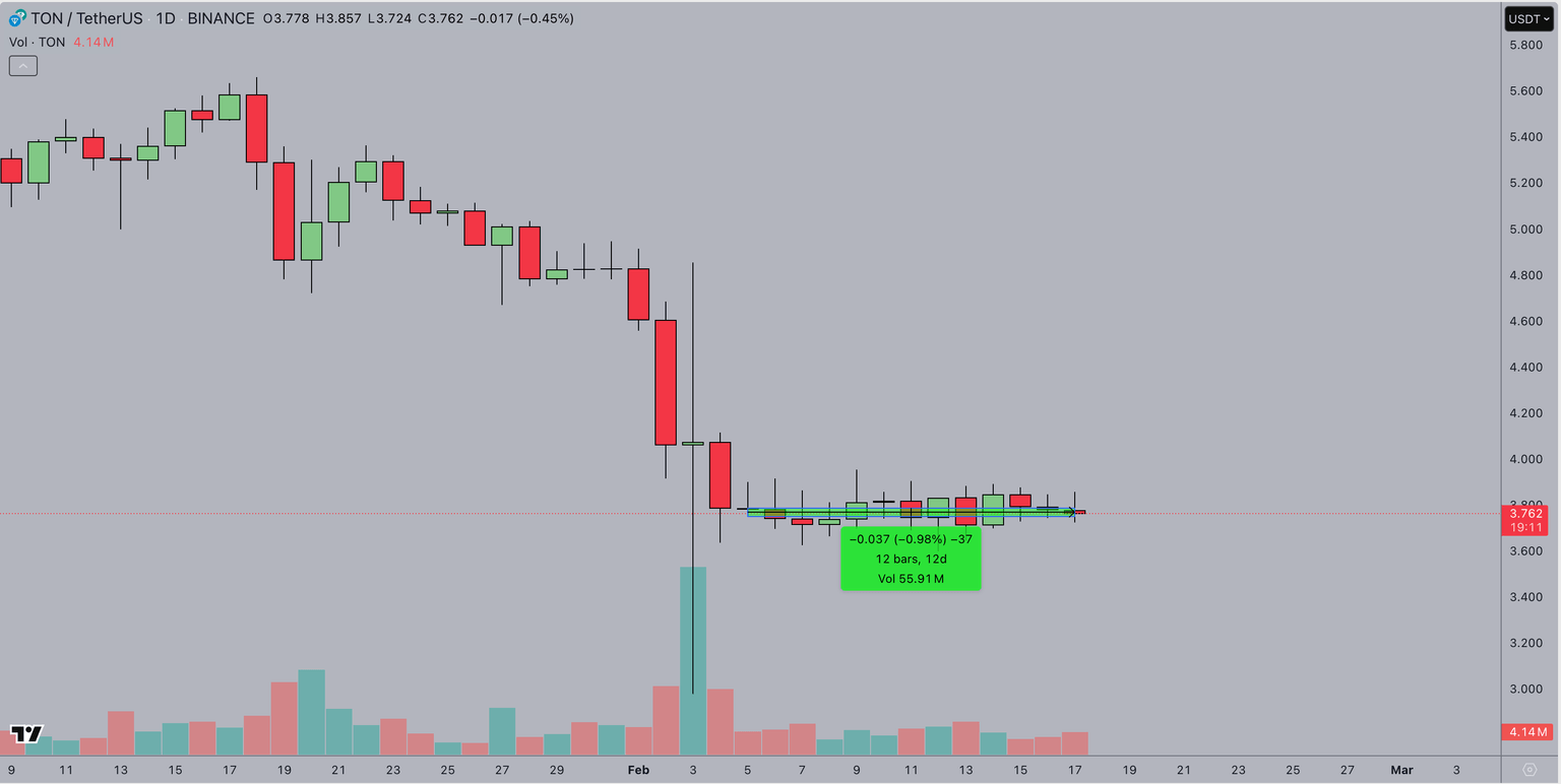 Toncoin Large Holder Netflow | TONUSDT