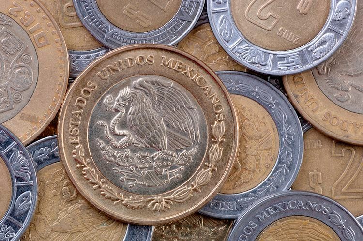 USD/MXN se mantiene en en rango tras ser rechazado debajo de 19.10
