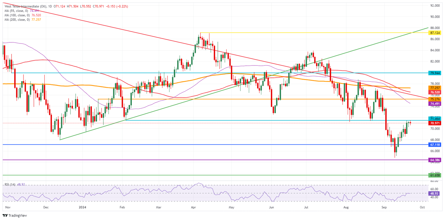 Petróleo Crudo WTI de EE.UU.: Gráfico Diario