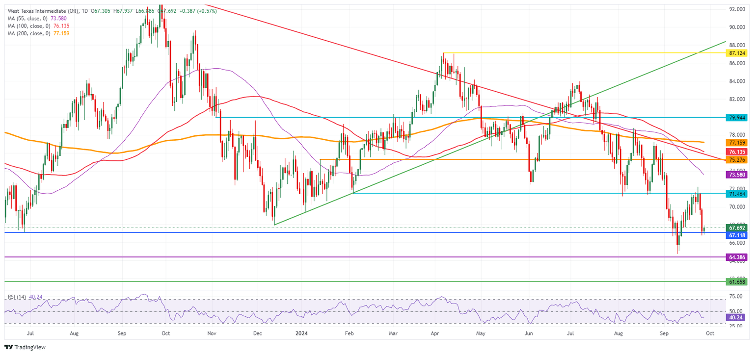 Petróleo Crudo WTI de EE.UU.: Gráfico Diario