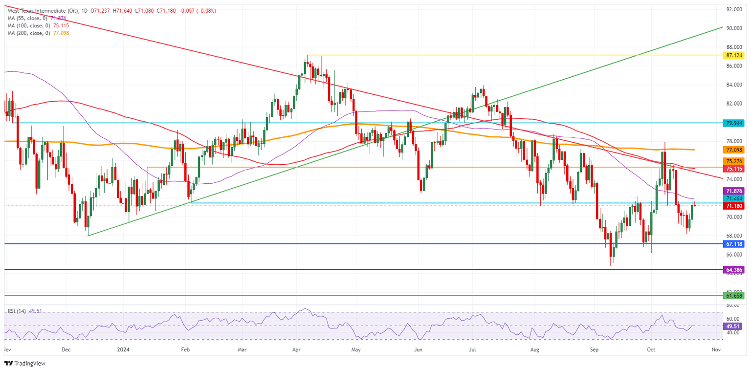 Petróleo Crudo WTI de EE.UU.: Gráfico Diario